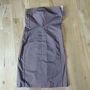 Brown strapless Merona 6 dress NWT
